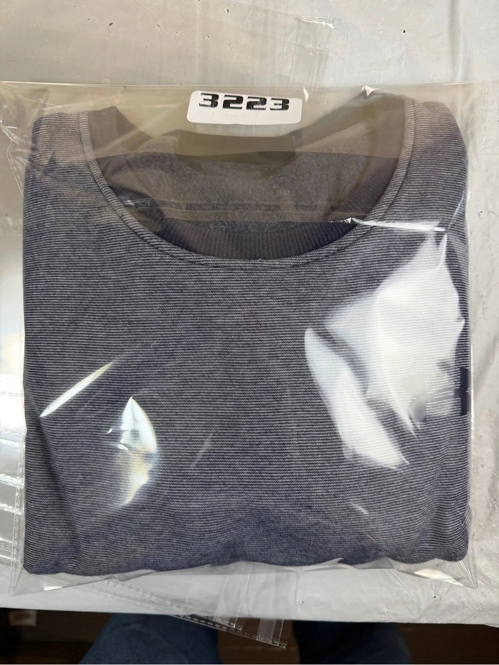 Under‎ Armour Men's Blue Heather Crewneck Sweatshirt with Dark Trim
